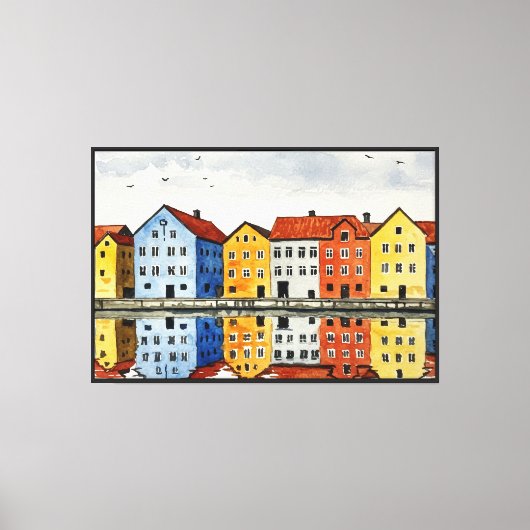 Trondheim Canvas Afdruk (Voorkant)
