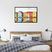 Trondheim Canvas Afdruk (Insitu (Slaapkamer))