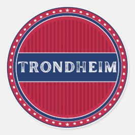 Trondheim City Pride Embleem – Noorse Identiteit Ronde Sticker