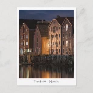 Trondheim Houses Noorwegen Briefkaart