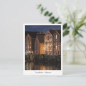 Trondheim Houses Noorwegen Briefkaart (Staand voorkant)