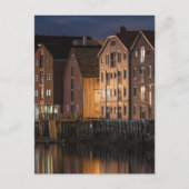 Trondheim Huizen Briefkaart (Voorkant)