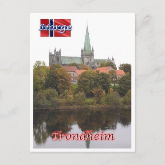 Trondheim - Nidarosdome - Noorwegen - Briefkaart (Voorkant)