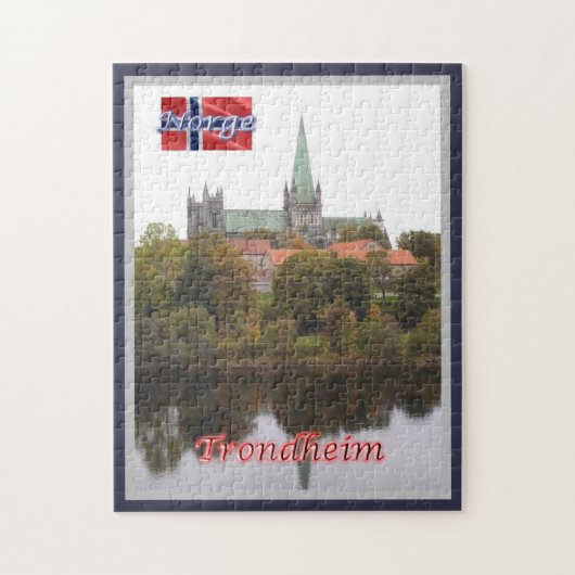 Trondheim - Nidarosdome - Noorwegen - Legpuzzel (Verticaal)