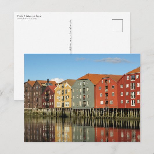 Trondheim Noorwegen Briefkaart (Voorkant / Achterkant)