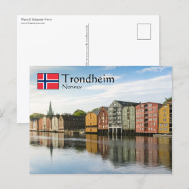 Trondheim Noorwegen Briefkaart