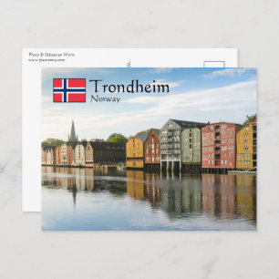 Trondheim Noorwegen Briefkaart