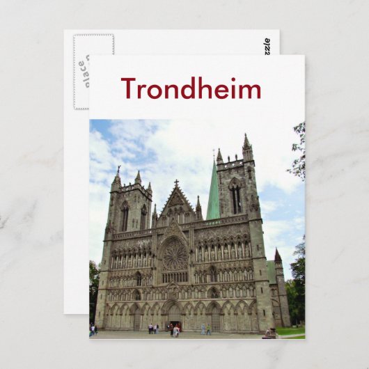 Trondheim, Noorwegen Briefkaart (Voorkant / Achterkant)
