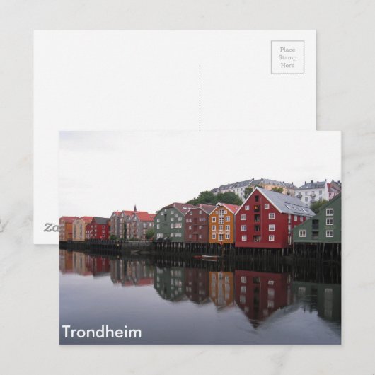 Trondheim, Noorwegen Briefkaart (Voorkant / Achterkant)
