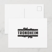 Trondheim Noorwegen City Skyline Cityscape Trip Gi Briefkaart (Voorkant / Achterkant)