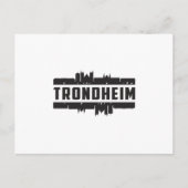 Trondheim Noorwegen City Skyline Cityscape Trip Gi Briefkaart (Voorkant)