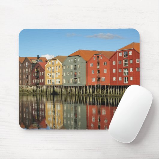 Trondheim Noorwegen Kaart Muismat (Met muis)