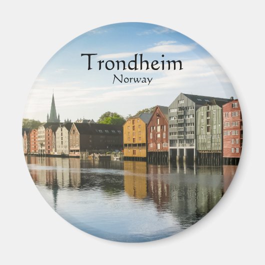 Trondheim Noorwegen Magneet (Voorkant)