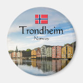 Trondheim Noorwegen Magneet (Voorkant)
