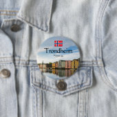 Trondheim Noorwegen Ronde Button 7,6 Cm (In situ)