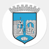 Trondheim, Noorwegen Ronde Sticker (Voorkant)
