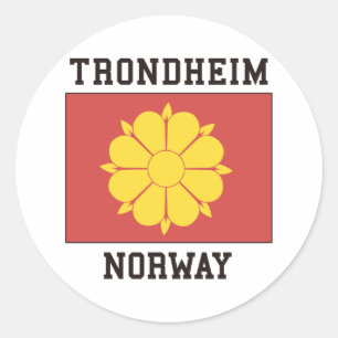 Trondheim, Noorwegen Ronde Sticker