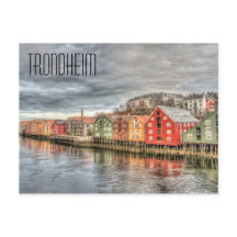 Trondheim Noorwegen Waterfront
