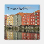 Trondheim Norway Souvenir Magneet (Voorkant)