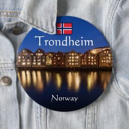 Trondheim Norway Souvenir Ronde Button 6,0 Cm