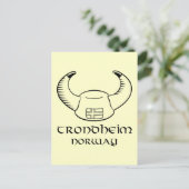 Trondheim Norway Viking Pet Briefkaart (Staand voorkant)