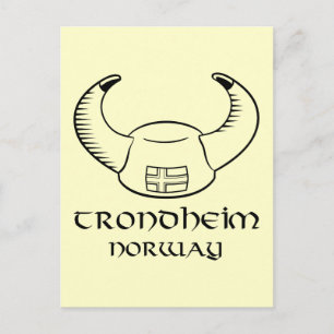 Trondheim Norway Viking Pet Briefkaart
