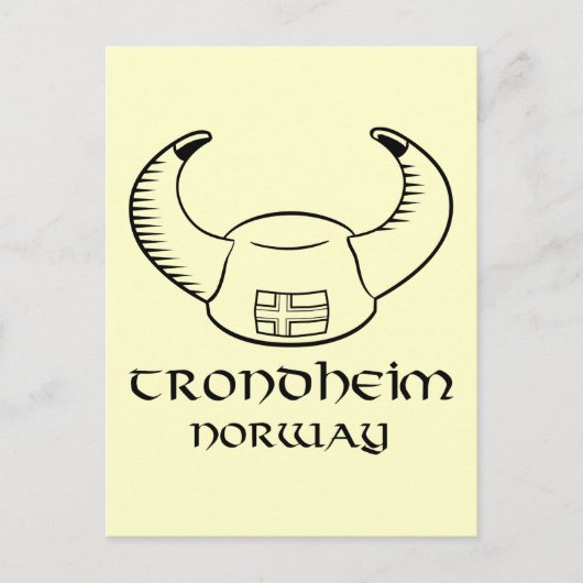 Trondheim Norway Viking Pet Briefkaart (Voorkant)