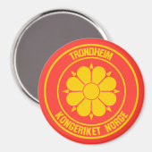 Trondheim Round Emblem Magneet (Voorkant / Achterkant)