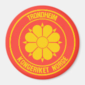 Trondheim Round Emblem Magneet (Voorkant)