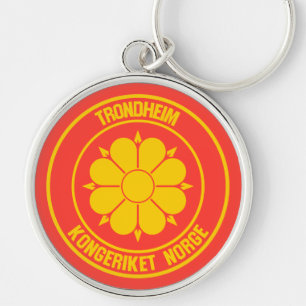 Trondheim Round Emblem Sleutelhanger