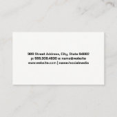 Tronkelwagen voor constructiedoeleinden visitekaartje (Achterkant)