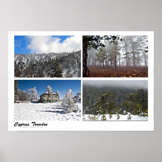 Troodos landschappen poster (Voorkant)