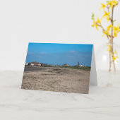Troon Beach Scotland Briefkaart (Gele Bloem)