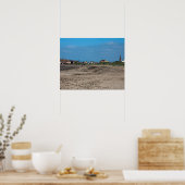 Troon Beach Scotland Briefkaart Poster (Keuken)