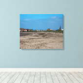 Troon Beach Scotland Briefkaart Poster Photo Block Canvas Afdruk (Insitu (Houten vloer))