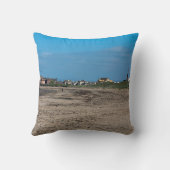 Troon Beach Scotland Briefkaart Poster Photo Block Kussen (Achterkant)