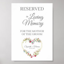 Troon Huwelijk Gereserveerde Stoel Liefdevolle Her Poster