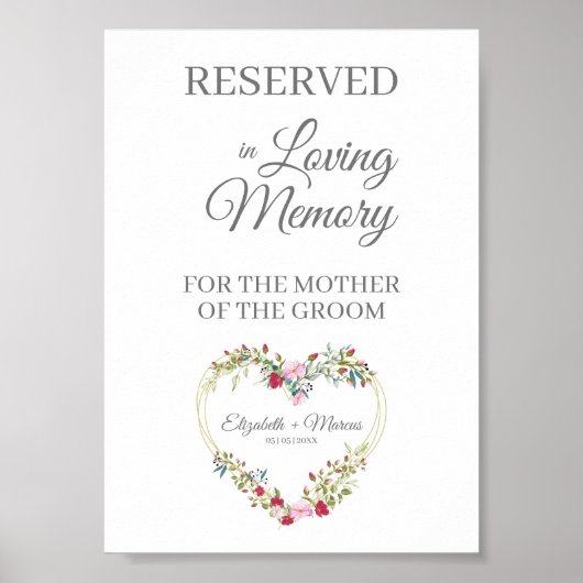 Troon Huwelijk Gereserveerde Stoel Liefdevolle Her Poster (Voorkant)