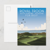 Troon South Ayrshire Schotland Golf Briefkaart (Voorkant / Achterkant)