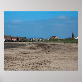 Troon Strand Schotland Ansichtkaart Poster