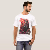 Troon van de Infernal Lion - Mythisch Beest van Fi T-shirt (Voorkant volledig)