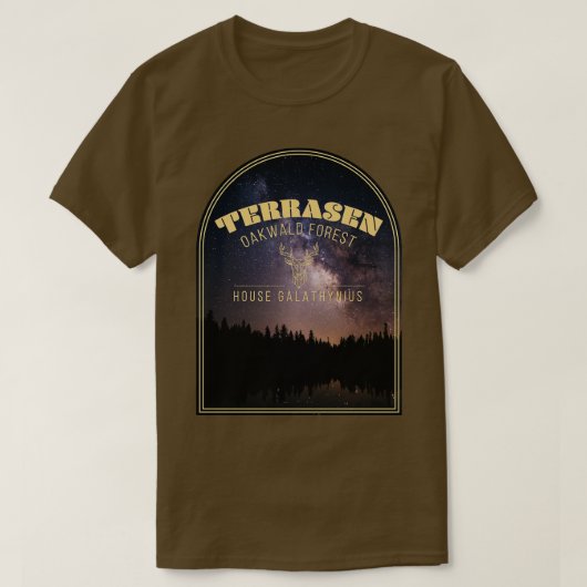 Troon van Glass Terrasen T-shirt (Design voorkant)