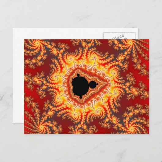troon van satan - fractaal Briefkaart (Voorkant / Achterkant)