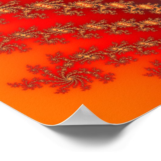 troon van satan - fractaal Poster (Hoek)