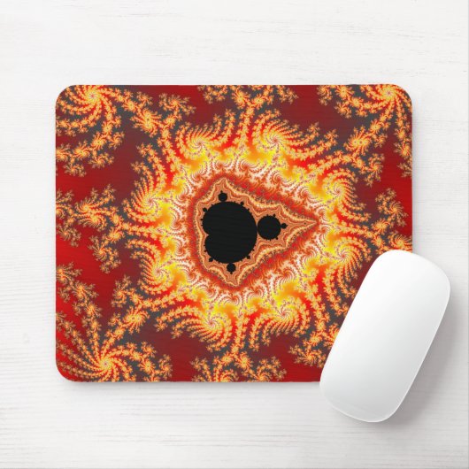 troon van Satan - Fractal Mousepad Muismat (Met muis)