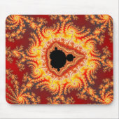 troon van Satan - Fractal Mousepad Muismat (Voorkant)