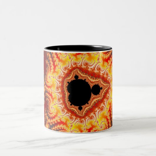 troon van satan - fractale Mok (Center)