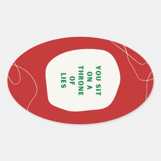 Troon van Sticker van Lies (Voorkant)