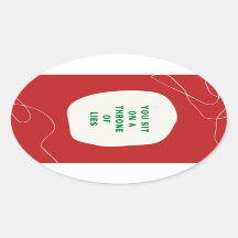 Troon van Sticker van Lies