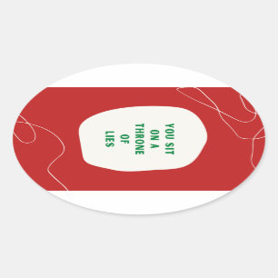 Troon van Sticker van Lies